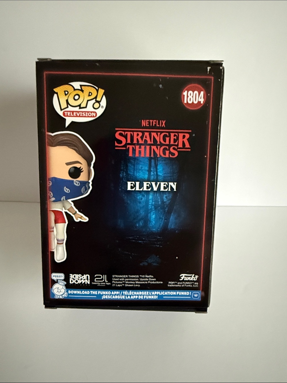 Funko Eleven Vinyl Figure with Blue Bandana and Red Accents - Picture 3 of 5